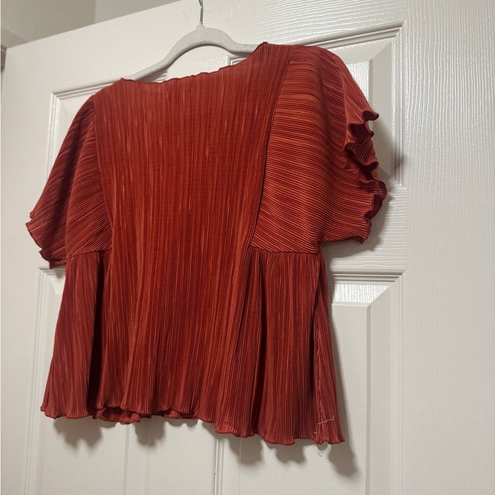 Madewell Texture & Thread Micro-Pleat Top - Picture 8 of 14